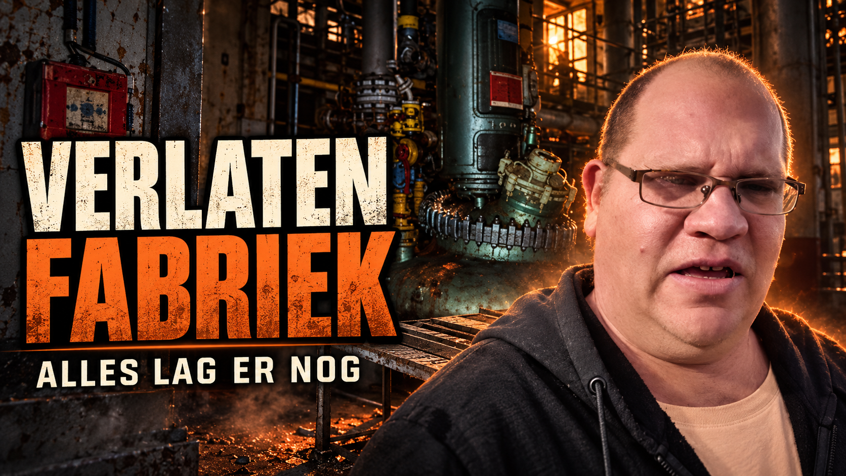 Voorbereiding in een verlaten fabriek