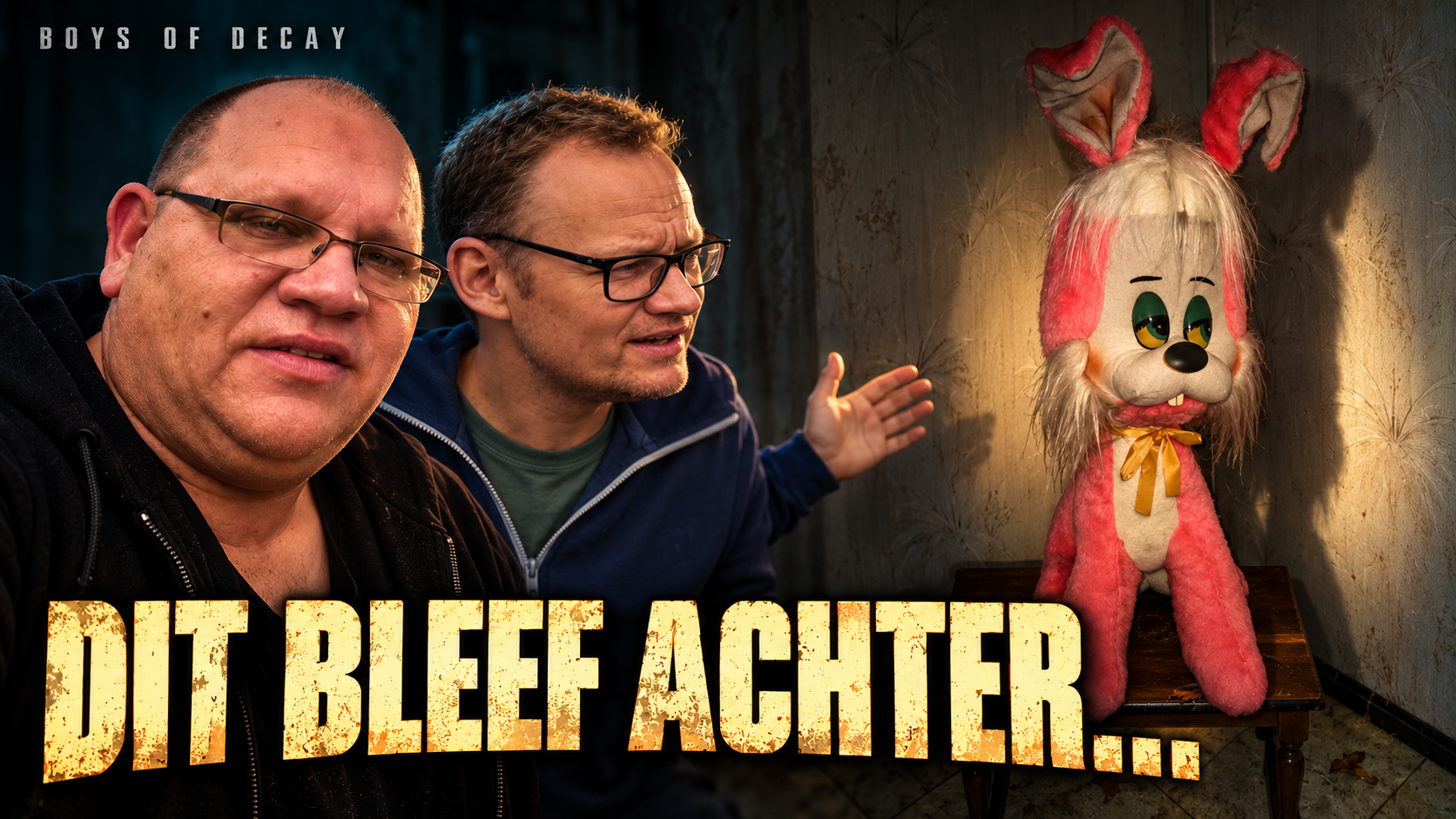 Officiële YouTube-thumbnail: Wat bleef hier achter?